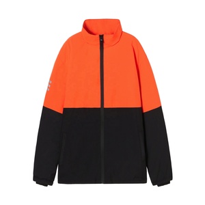 Veste d'hiver unisexe imperméable coupe-vent espace coton polaire doublure noir épais col montant <span class=keywords><strong>Patchwork</strong></span> coupe-vent <span class=keywords><strong>pour</strong></span> hommes femmes - Product Image 4