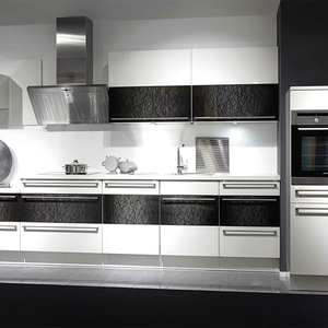Juego de Muebles de Cocina Modernos de Lujo con Acabado Melamina y Diseño Personalizado, con Grifo y <span class=keywords><strong>Bisagras</strong></span>, para Uso en Centros Comerciales - Product Image 5