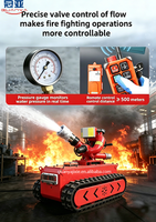 Robot de lutte contre les incendies sur chenilles Guanya personnalisé, garantie 1 an, télécommandé, pour l'extinction d'incendies industriels et les opérations de sauvetage