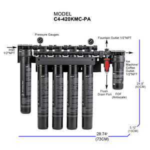 ระบบกรองน้ำเชิงพาณิชย์แบบป้องกันตะกรัน 40 ลิตรต่อนาที สำหรับเครื่องชงกาแฟ เครื่องทำน้ำแข็ง และเครื่องดื่ม - Product Image 3