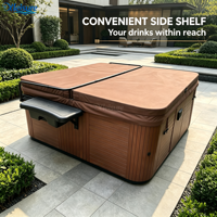 Table de spa extérieure avec tiroir de rangement, table de bar pour boissons, nourriture, collations, accessoires de spa, OEM ODM, vente en gros