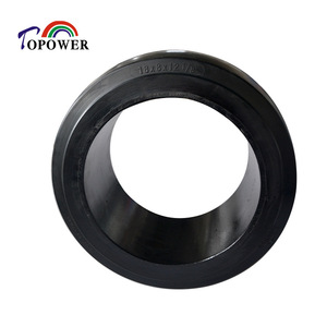 Pneu plein Topower 18X8X12 SM pour plateforme élévatrice à ciseaux, en caoutchouc, fabriqué en Chine - Product Image 2