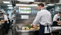 Nuevo Sistema de Visualización para Cocina LIFPOS, Teclado Inalámbrico 2.4G con Teclas Totalmente Programables para Pedidos en Restaurantes
