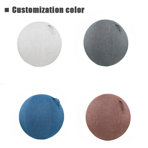 Ballon d'exercice ergonomique <span class=keywords><strong>Posture</strong></span> et soulagement des douleurs dorsales Assis Couverture en lin lavable Balance <span class=keywords><strong>Yoga</strong></span> Ball Chair - Product Image 6