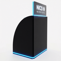 Support d'affichage personnalisé en acrylique à 4 niveaux pour sachets de nicotine, idéal pour la vente de snus et les boutiques de tabac