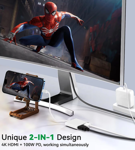 <span class=keywords><strong>USB</strong></span> <span class=keywords><strong>C</strong></span> a HDTV para teléfono 15 Tipo-<span class=keywords><strong>C</strong></span> Convertidor de adaptador AV digital Compatible con teléfono 15 Series a HDTV Monitor Proyector - Product Image 2
