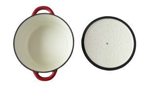Meilleur Choix : Ensemble de casseroles en <span class=keywords><strong>fonte</strong></span> <span class=keywords><strong>émaillée</strong></span> multifonctionnelles antiadhésives pour la cuisine, compatibles lave-vaisselle et micro-ondes - Product Image 4