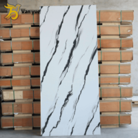 Panneau mural UV en PVC effet marbre, haute brillance, facile à installer, grand volume, moderne, facile à nettoyer, pour la maison et le commerce