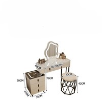 Table de toilette en bois moderne et durable, vente directe d'usine, panneau robuste, montage facile pour la maison, l'hôpital, l'appartement, le supermarché