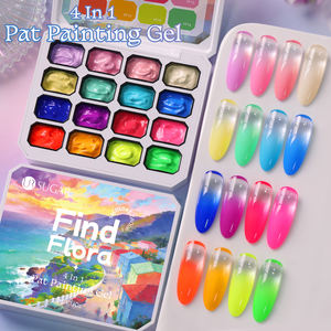 UR SUGAR Gel de Uñas de Marca Privada, 16 Colores en 1, Gel Sólido Multifuncional de Color Neón para Arte de Uñas, Pegamento en Gel para Manicura Ombre - Product Image 1