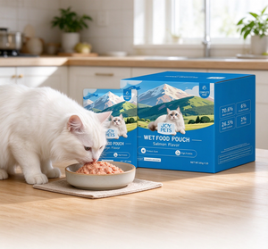 Alimento Umido Completo Premium per Gatti, Gusto Salmone e Pollo, Grande Palatabilità e Sapore Delizioso, Ideale per Gatti Esigenti - Product Image 1