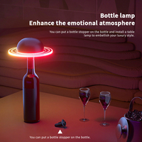 Lámpara de mesa LED Planet, modo de música RGB, luz nocturna de ambiente recargable para lectura, escritura, iluminación de decoración interior