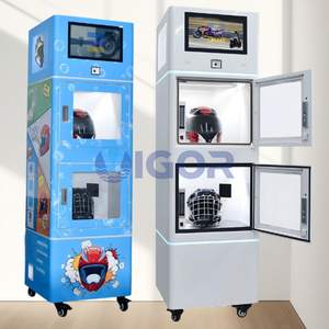 Pesos-Münzakzeptor-Helmreinigungsmaschine für Trockenreinigung und Desodorierung von Helmen – Gebrauchte Vendo-Maschine - Product Image 3