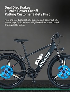 Nuova Bicicletta Elettrica Marca Relicus, Mountain Bike Elettrica 27.5 Pollici con Telaio in Lega e Sospensione Completa, Portapacchi Posteriore e Parafanghi - Product Image 5