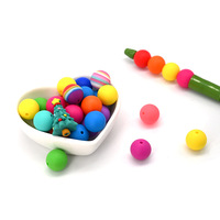 Juguete de dentición para bebés hecho a mano, de gran venta, con cuentas de silicona PVC de 15 mm con forma de caramelo, accesorios de cuentas sueltas al por mayor