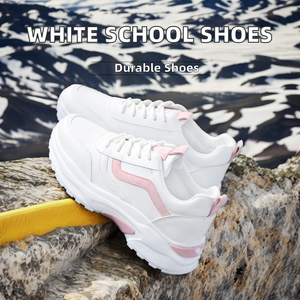 <span class=keywords><strong>Sneakers</strong></span> Bianche Traspiranti con Plateau, Stile Casual Estivo, <span class=keywords><strong>Sneakers</strong></span> da Scuola per Ragazze, Fodera in Rete, Scarpe da Passeggio Slip-<span class=keywords><strong>On</strong></span> per Donne - Product Image 2