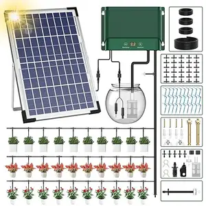 AnseTo Solar Drip Irrigation System Automatic Watering System Plant And Greenhouse Drip Irrigation Irrigation Valve 4 Inch Solar