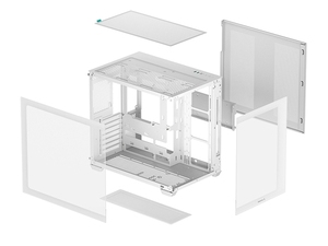 Caja de PC para Juegos DeepCool CG530 Serie ATX Mid-Tower, 270 °   Vidrio Templado sin Marco, 4 Ventiladores ARGB Preinstalados - Product Image 6