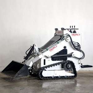 China Mini Crawler Lader Compacte Wiellader Met Flail Maaier Diesel Stand Op Skidsteer Track Loader - Product Image 4