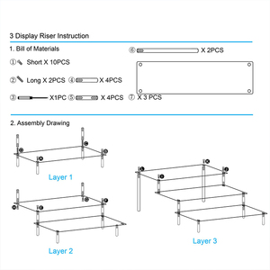 Acrylic ba tầng bước hiển thị giá lưu trữ nước hoa giá trong suốt cupcake hiển thị đứng - Product Image 5