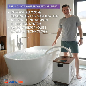 Refroidisseur d'eau intelligent pour bain froid avec système de filtration 20 microns, contrôle par application Wi-Fi et machine à refroidissement rapide pour spa à domicile - Product Image 2