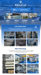 فيلم ذكي PDLC قابل للتحويل من كوست جلاس، عالي النفاذية للأبواب والنوافذ والمباني، فيلم زجاجي ذاتي اللصق للخصوصية والأمان - Product Image 3