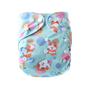 EASYMOM 3-15KG Baby Cloth Nappies Soft Suede Adjustable Waterproof Cloth Nappy Diapers