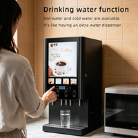 Machine à café instantanée entièrement automatique 40SCW : Distributeur de boissons commercial avec fonction de distribution d'eau indépendante