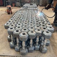 Vente Directe Usine Haltères Personnalisées en Caoutchouc Hexagonal pour Gym, Kit de Poids Libres pour Utilisation en Gros