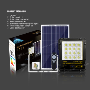 Проектор водонепроницаемый Ip65 интегрированный наружный 100 Вт-400 Вт Солнечные прожекторы с дистанционным управлением светодиодные Солнечные прожекторы - Product Image 6