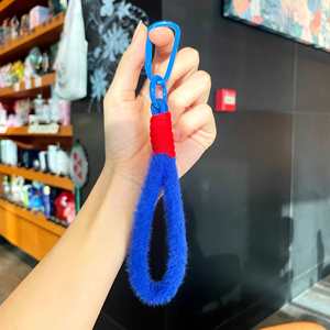 Cordon de poignet en nylon avec pompon en peluche, durable et tendance, pour téléphone portable et porte-clés - Product Image 2