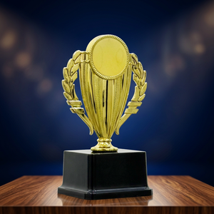 Trofeo Ecológico de Plástico con Diseño de Cruz para Juegos y Competiciones, con Impresión UV y Base de Fibra o Plástico - Product Image 1