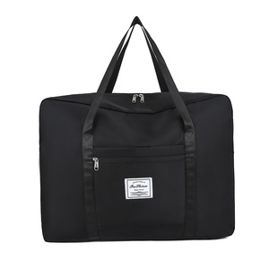 Ensemble de sacs de voyage unisexe à fermeture éclair en nylon léger, motif quadrillé, grande capacité, design élégant et tendance - Product Image 5