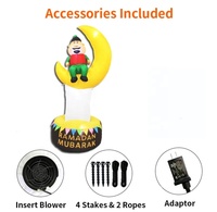 Nouvel Arrivage EID Homme Assis sur la Lune Décorations Ramadan Mubarak Kareem Party Supplies Décorations gonflables pour le Ramadan