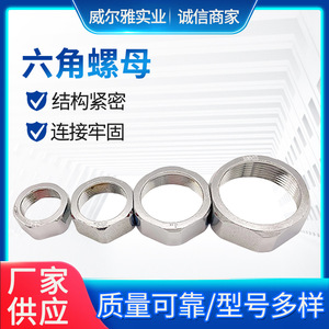 Écrou de blocage hexagonal en acier inoxydable et nylon, filetage UNF 6mm 150mm, pour applications métalliques et hydrauliques, filetage fin autobloquant - Product Image 5