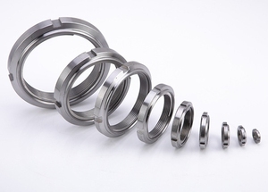 Tuercas de bloqueo redondas ranuradas <span class=keywords><strong>GUK</strong></span> DIN 981 M20 de metal de alta precisión - Product Image 4