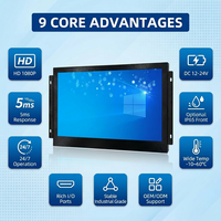 Monitor LCD Industrial de 15.6 Pulgadas con Marco Abierto, Carcasa Metálica y Panel IPS TFT VGA para Pantalla Integrada y Aplicaciones HMI