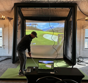 Jaula de golf inflable hermética de PVC de alta resistencia para entrenamiento y simulador de golf con proyector de tiro - Directo de fábrica - Product Image 6