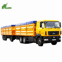 Remolque de Plataforma Plana de 3 Ejes para Trabajo Pesado, Remolque de Carga para Vehículos Largos, Remolque de Caja para Camioneta