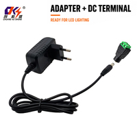 Alimentation universelle compacte 5V 1A 5W avec prise EU, adaptateur secteur AC 100-240V pour bande LED et caméra CCTV, avec bornier à vis DC