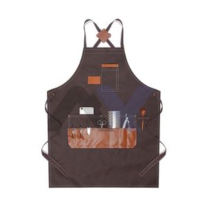 Tabliers de travail en jean sans manches, lavables et réutilisables, avec poches, pour mécaniciens et coiffeurs, durables, pour le commerce extérieur, vente en gros - Product Image 3
