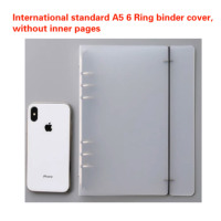 Étui pour cahier standard à feuilles mobiles en PVC transparent mat rigide pour cahiers de composition A4/A5/A6