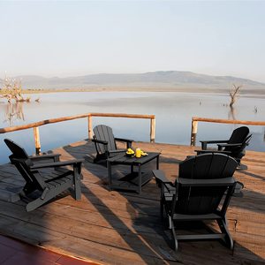 Treeents <span class=keywords><strong>Table</strong></span> <span class=keywords><strong>basse</strong></span> d'extérieur résistante aux intempéries, Console <span class=keywords><strong>de</strong></span> <span class=keywords><strong>Table</strong></span> à hanches pour Patio-gris - Product Image 4