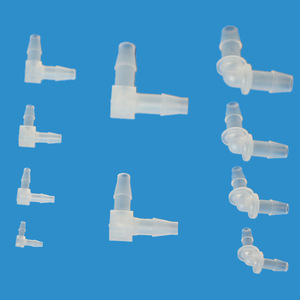 Tuyau en plastique PP de qualité alimentaire, connecteur en pagode, coude à diamètre égal, 90 degrés, en forme de L, coude carré, coin arrondi, médical - Product Image 1