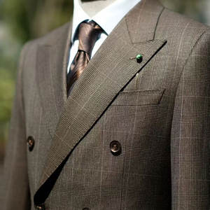 Элитный мужской шерстяной костюм на заказ, высококачественный деловой комплект для торжественных мероприятий и наградных церемоний - Product Image 2