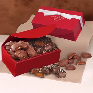 Kotak Hadiah Kosong Kotak Set Permen Hati Natal Kustom untuk Permen dan Coklat Grosir Kotak Kemasan Coklat
