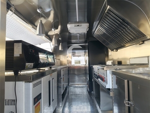 Tùy chỉnh thực phẩm Trailer với gương Vỏ không gỉ trang bị đầy đủ thiết kế độc đáo thực phẩm lớn xe tải - Product Image 4