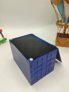 Modèle de conteneur de fret maritime, tirelire, jouet, réservoir de stockage d'argent en métal créatif européen et américain, vente en gros - Product Image 6