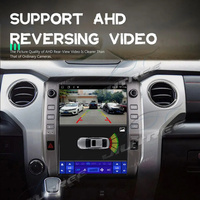 Carplay Radio mobil HD layar Tesla, pemutar Multimedia GPS mobil Android untuk Toyota Tundra 2014 2015 2016 2017 2018 2019, Radio Head Unit Stereo
