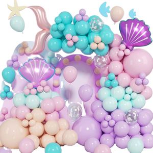 Kit de guirlande de ballons en latex sirène, ballons queue de sirène, arche, unisexe, petite sirène, anniversaire, Noël, Halloween, décorations de fête sur le thème de la mer - Product Image 1